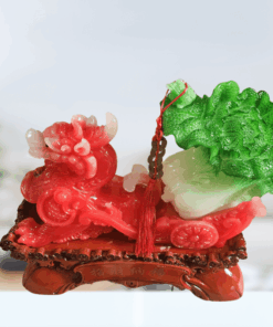 Tỳ Hưu Kéo Bắp Cải Đỏ Size 45 Cm