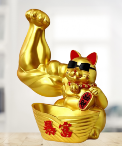 Tượng Mèo Thần Tài Cơ Bắp Ngầu Lòi Size To
