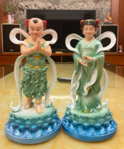 Cặp tượng tiên đồng Ngọc nữ cao 30cm
