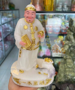 Tượng Ông Quản Gia Phong Thủy Nhiều Màu Sắc, Chất Liệu Đá Cao Cấp