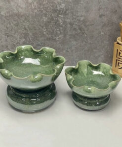 Bát Minh Đường Tụ Thuỷ - Bát Thả Hoa Tắm Phật- Màu Thiên Thanh