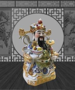 Sản Phẩm - Tượng Thần Tiền, Ông Thần Phát Gấm - Màu Xanh