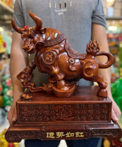 Tượng Trâu Giả Gỗ