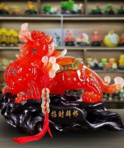 Tượng Tỳ Hưu Yên Vàng - Màu Đỏ