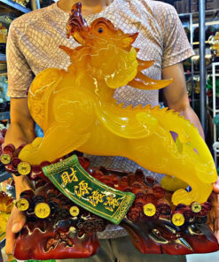 Tượng Tỳ Hưu Phong Thủy - Màu Vàng