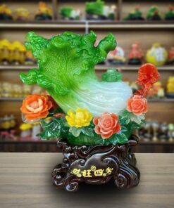 Tượng Bắp Cải Hoa Mẫu Đơn Tứ Quý
