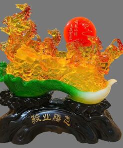 Tượng Bát Mã Lá Cải - Màu Lưu Ly