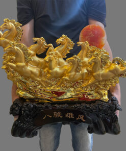 Tượng Bát Mã Vàng Nhiều Kích Thước