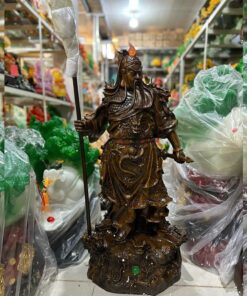 Tượng Quan Công Giả Gỗ - Size Vừa