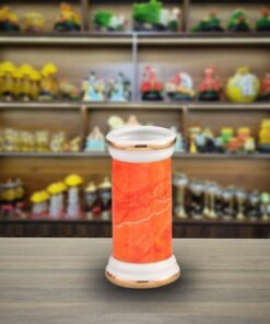 Ống Hương Men Vân Đá - Màu Đỏ