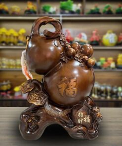 Tượng Hồ Lô Nghiêng Giả Gỗ