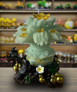 Tượng Túi Tiền Cây Lúa Lộc - Màu Trắng