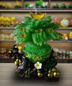 Tượng Túi Tiền Cây Lúa Lộc - Màu Xanh