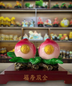 Tượng Quả Đào Đôi Cao 25x35cm