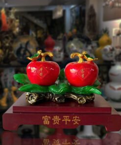 Tượng Quả Táo Đôi Cao 21x27cm