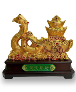 Tượng Rắn Kéo Đĩnh Vàng