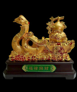 Tượng Rắn Kéo Hồ Lô Phong Thủy