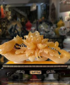 Tượng Gậy Như Ý Hoa Mẫu Đơn 32X60X13Cm