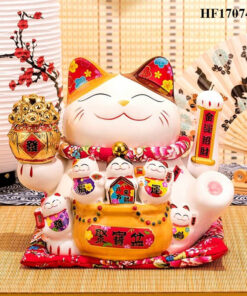 Mèo Thần Tài Thiên Kim Ngũ Phúc Cao 30cm