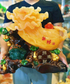 Tượng Bắp Cải Vàng Hồ Lô Cóc Ngậm Tiền