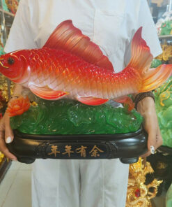 Tượng Cá Chép Đỏ 35x45cm