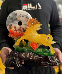 Tượng Ngựa Vàng Ngọc Bội