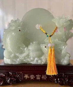 Tượng Song Ngư Bạch Ngọc