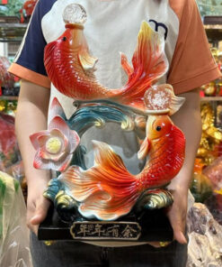 Tượng Song Ngư Nhả Ngọc