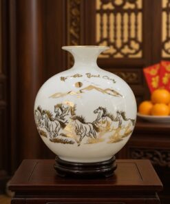 Bình Hút Lộc Mã Đáo Thành Công Màu Trắng