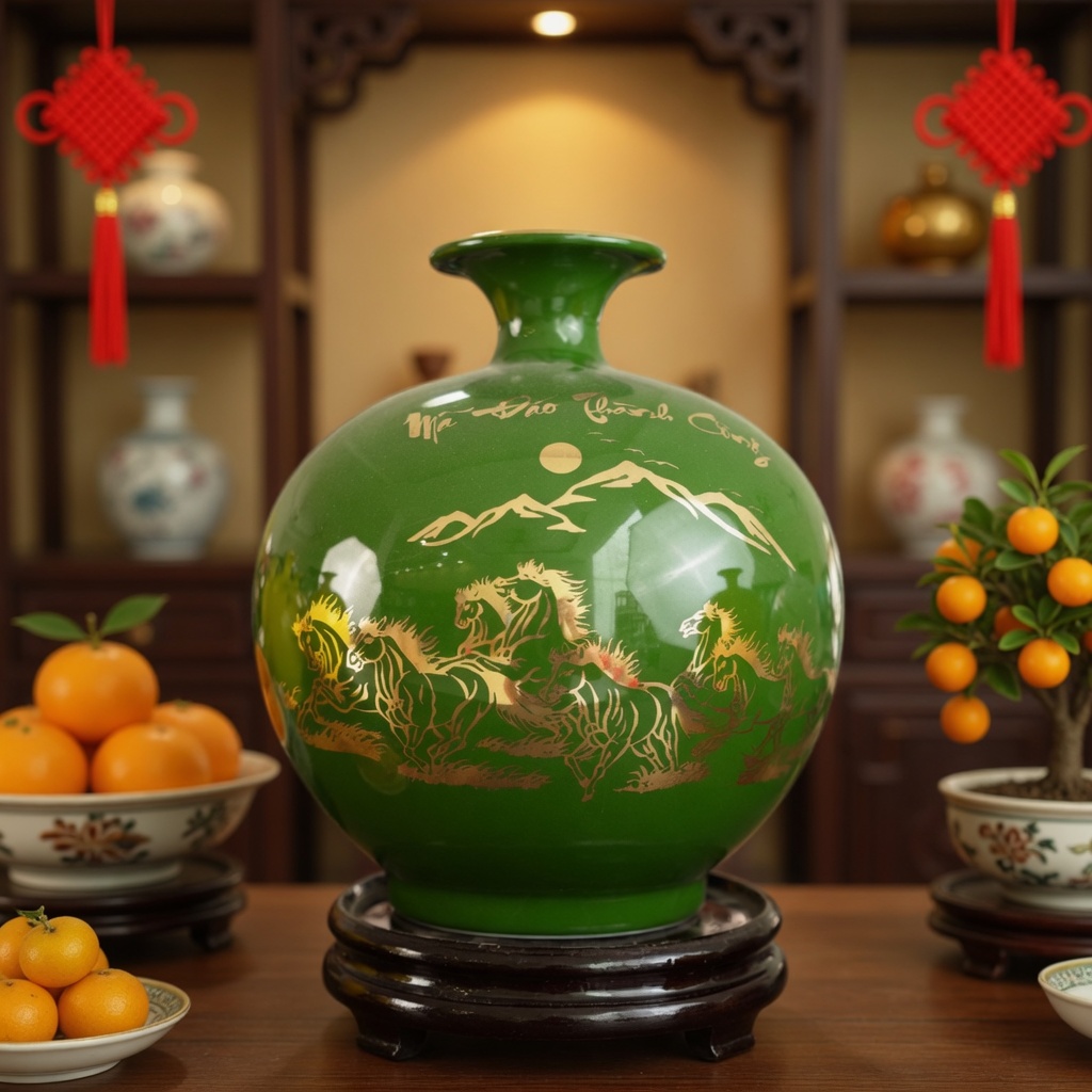 Bình Hút Lộc Mã Đáo Thành Công Màu Xanh Lá