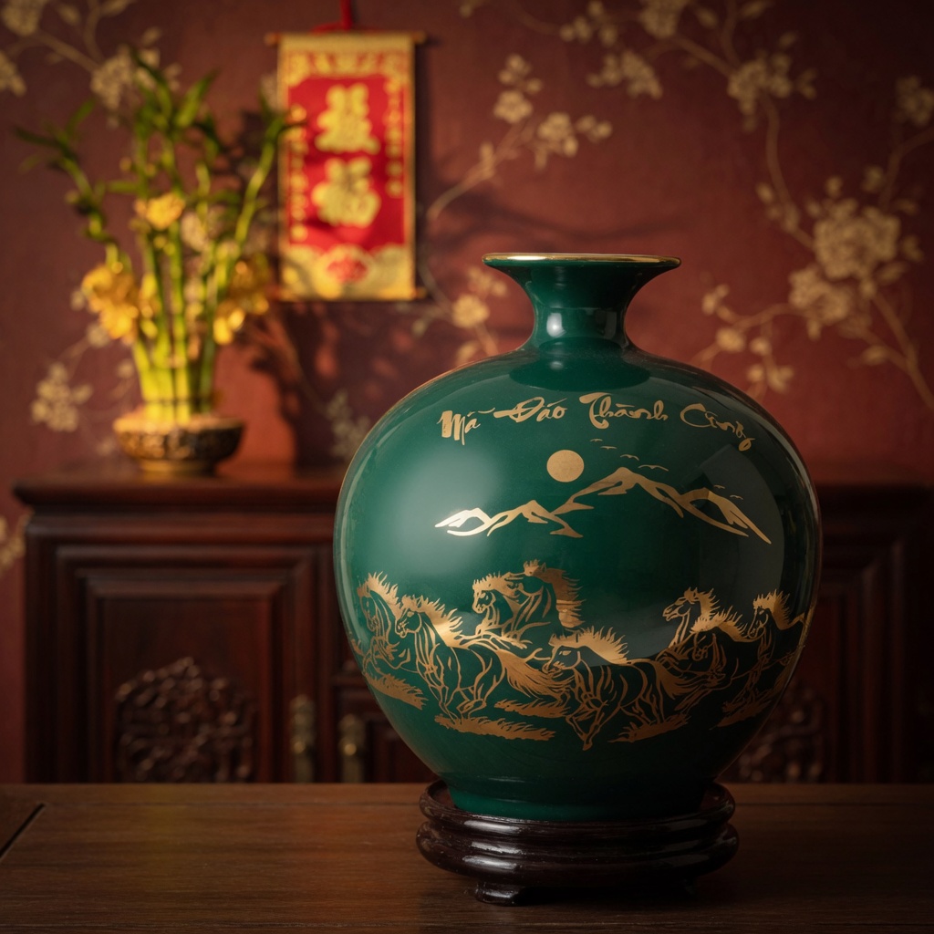 Bình Hút Lộc Mã Đáo Thành Công Màu Xanh Mallard