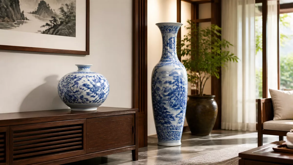 So sánh Bình hút lộc dáng tròn thấp và Lục Bình dáng cao trong không gian sống