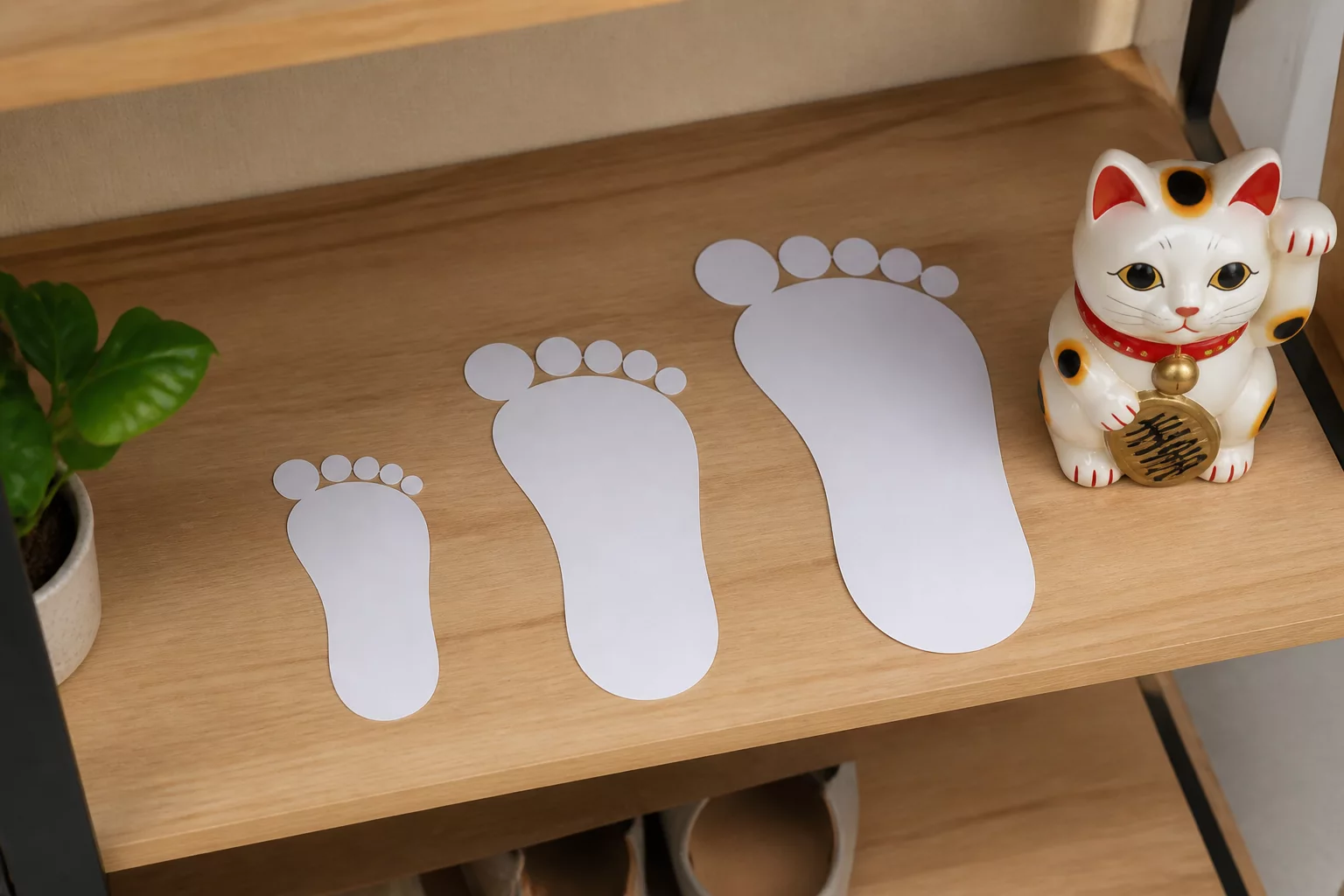 Mẫu giấy thử kích thước mèo thần tài