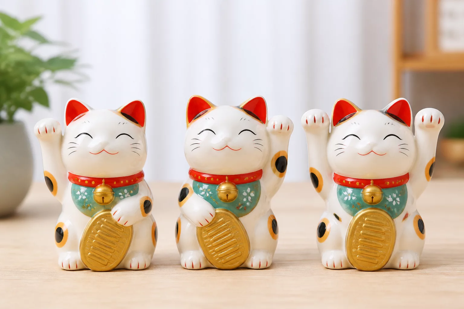 Các kiểu mèo thần tài vẫy tay