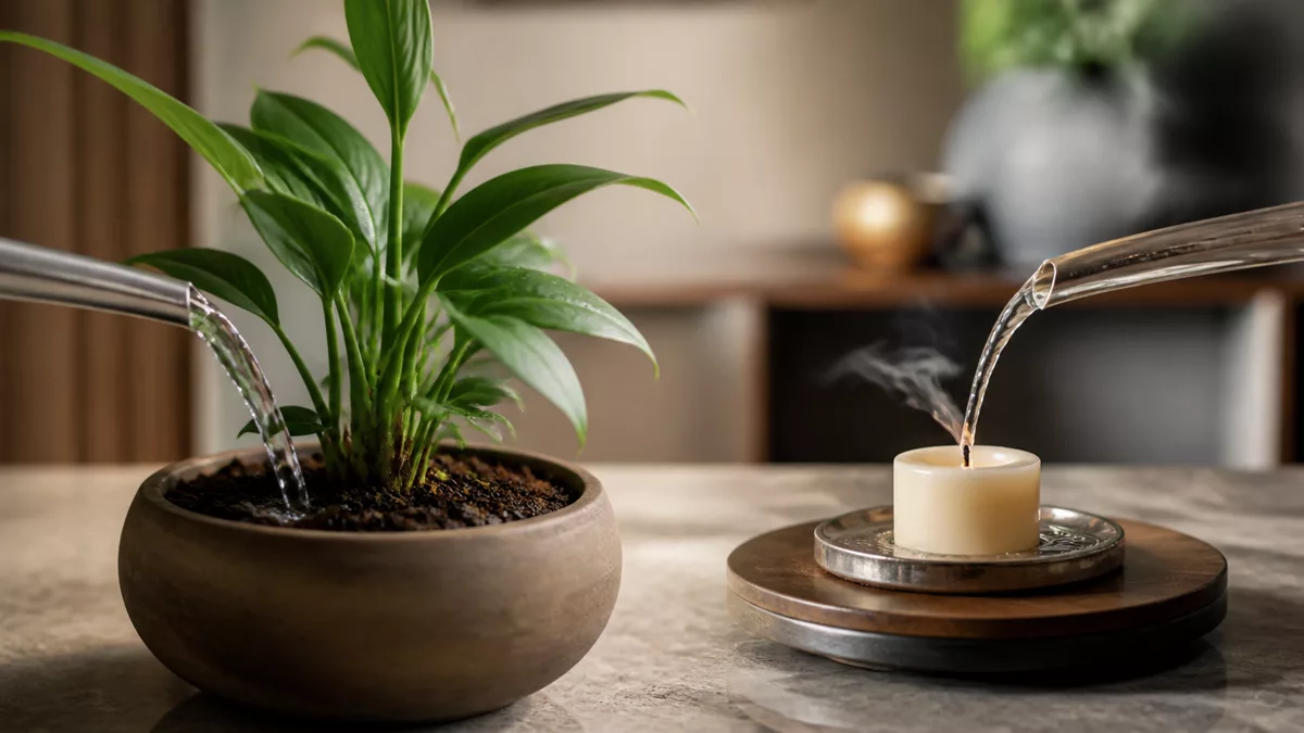 Tương sinh tương khắc qua hình ảnh nước nuôi cây và nước dập lửa